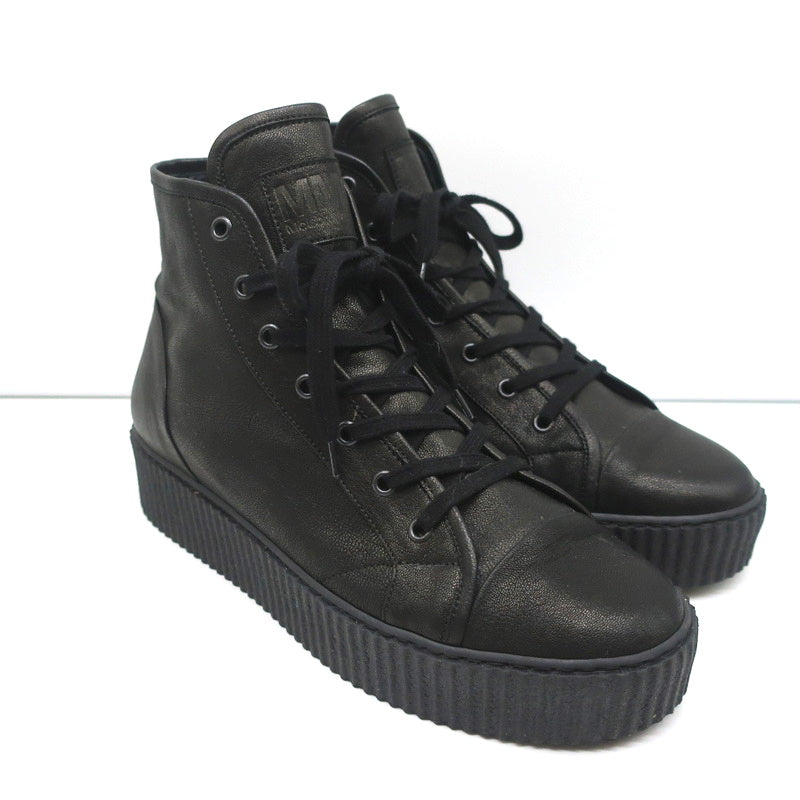 MM6 Maison Margiela High Top Platform Creeper Sneakers Black Leather Size 41 product image 1, provided for visual reference