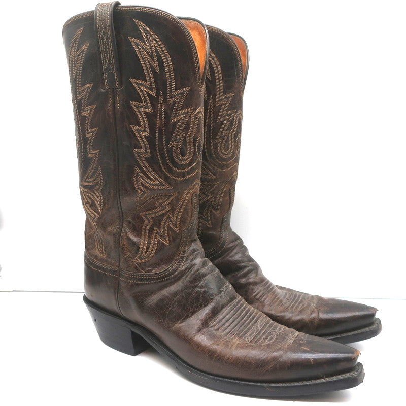 1883 by Lucchese Savannah Cowboy Boots Dark Brown Leather Size 11 product image 1, provided for visual reference and product