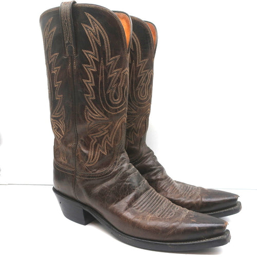 1883 by Lucchese Savannah Cowboy Boots Dark Brown Leather Size 11 product image 1, provided for visual reference and product