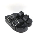 Balenciaga Mallorca Platform Slide Sandals Black Leather Size 37 NEW product image 1, provided for visual reference and