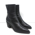 Gianvito Rossi Dylan Ankle Boots Black Leather Size 41.5 Pointed Toe High Heel product image 1, provided for visual