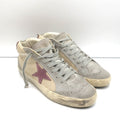 Golden Goose Mid Star Sneakers Off-White Leather & Purple Suede Size 37 product image 1, provided for visual reference and