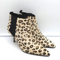 Manolo Blahnik Chelsea Booties Dildi Cream Leopard Print Calf Hair Size 38 NEW product image 1, provided for visual