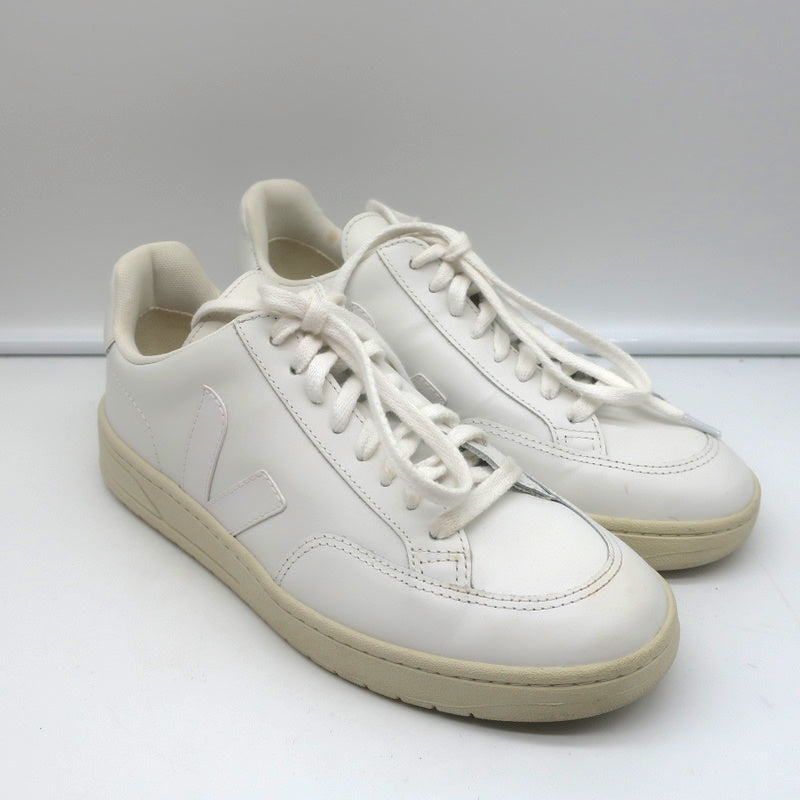 Veja V-12 Low Top Sneakers Extra White Leather Size 40 US 9 product image 1, provided for visual reference and product
