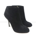 Sergio Rossi Studded Heel Booties Black Suede Size 38.5 Ankle Boots product image 1, provided for visual reference and